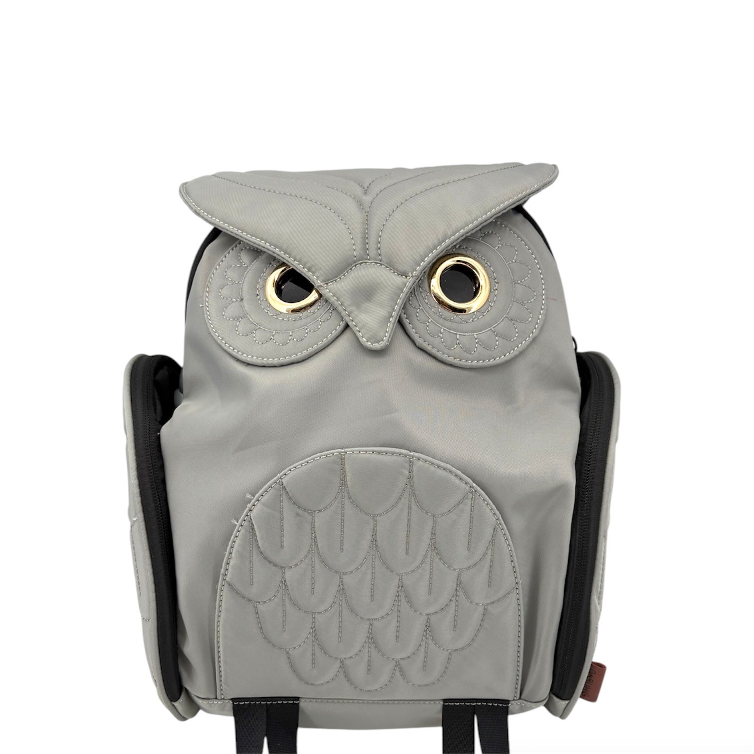 Vintage Owl Patchwork Backpack with Fabric Feathers. Straps Are Adjustable 13x7 Handmade Owl Backpack, Colorful Fabric Owl Bag,adjustable  main image 4